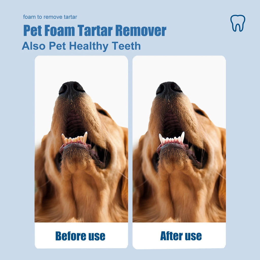 Pet Tartar Remover Anti-Tartar Yellow Teeth Bad Breath Dental Foam Cleaner