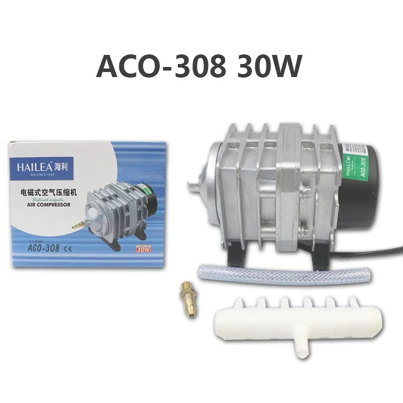 Electromagnetic Aquarium Air Pump (ACO-208/308/318, Koi Pond Aerator, Portable Bubble Pump)