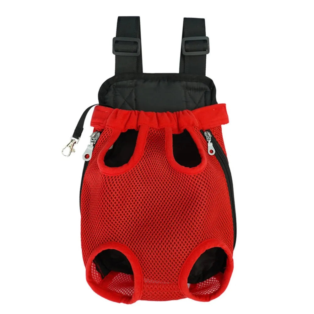 Adjustable Pet Backpack Double Shoulder Breathable Cat Carrier Bag Dog Carrier Backpack for Small Dog Cat Outdoor Accessories