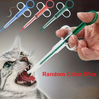 Pet Pill Dispenser Suitable for Cats Dogs Medicine Syringe Oral Tablet Feeder Simple Pet Pill Pusher Includes 2 Soft Tip Options