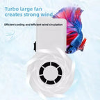 Silent Mini USB Aquarium Cooling Fan with External Temperature Controller, Reptile Terrarium Cooling System Gadget for Stable