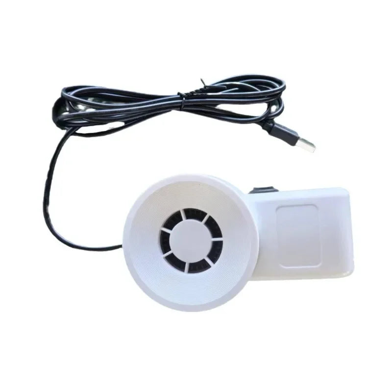 Silent Mini USB Aquarium Cooling Fan with External Temperature Controller, Reptile Terrarium Cooling System Gadget for Stable