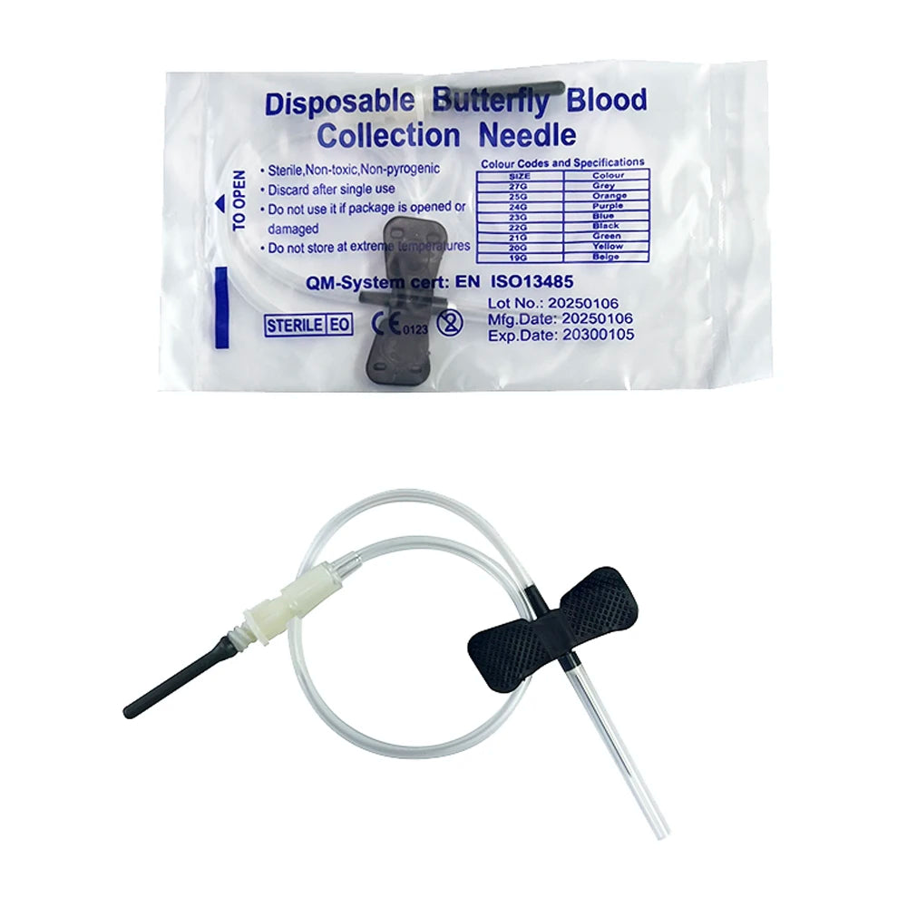 Butterfly Blood Collection Needles, Standard Pack (50-Pack)