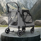 Comfortable Lightweight Acrylic Waterproof Breathable Durable Adjustable Secure Journeys Pet Stroller for Dogs Cats Small