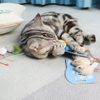 Soft Fleece Simulation Mouse Catnip Toy — Teeth Cleaning Interactive Play Toy for Cats & Kittens