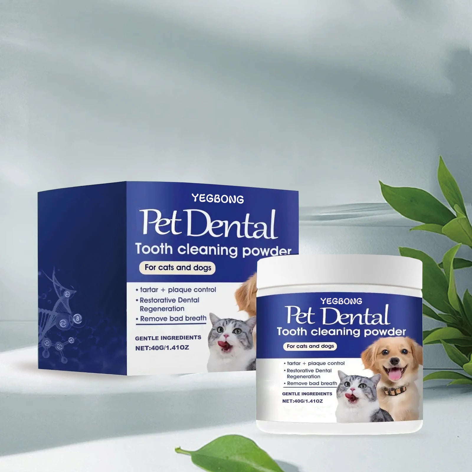 Pet dental cleaning powder Eliminates Oral Odors Remover Dog Teeth Plaque Reduces Calculus Tooth Cleaning Powder For Cat And Dog