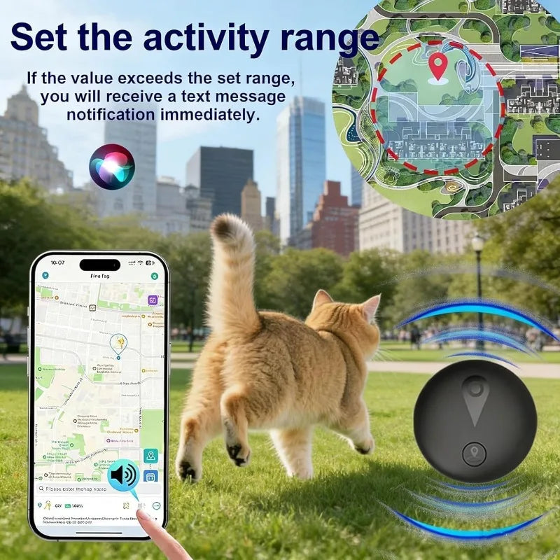Smart Waterproof GPS Dog & Cat Tracker with Adjustable Collar - Real-Time Anti-Loss Location Monitor