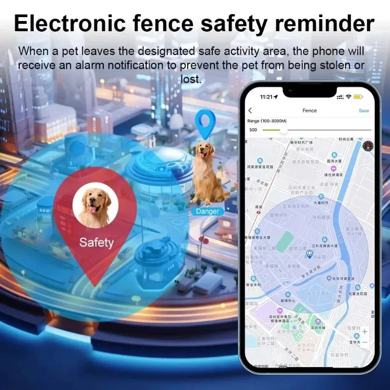 2026 GPS Pet Tracker Collar for Puppies & Kittens - Real-Time Remote Anti-Loss Positioning Locator for Dogs & Cats