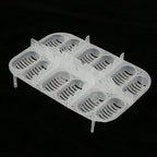 12 Grids Snakes Gecko Lizards Reptiles Eggs Incubator Tray Hatcher Box with Thermometer(the color of the thermometer is random)