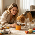 Silicone Pet Slow Feeder Bowl (Anti-Slip, Dishwasher Safe)