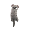 Mini Catnip Chew Toy for Kittens — Cute Plush Teeth Grinding Squeaky Toy with Catnip