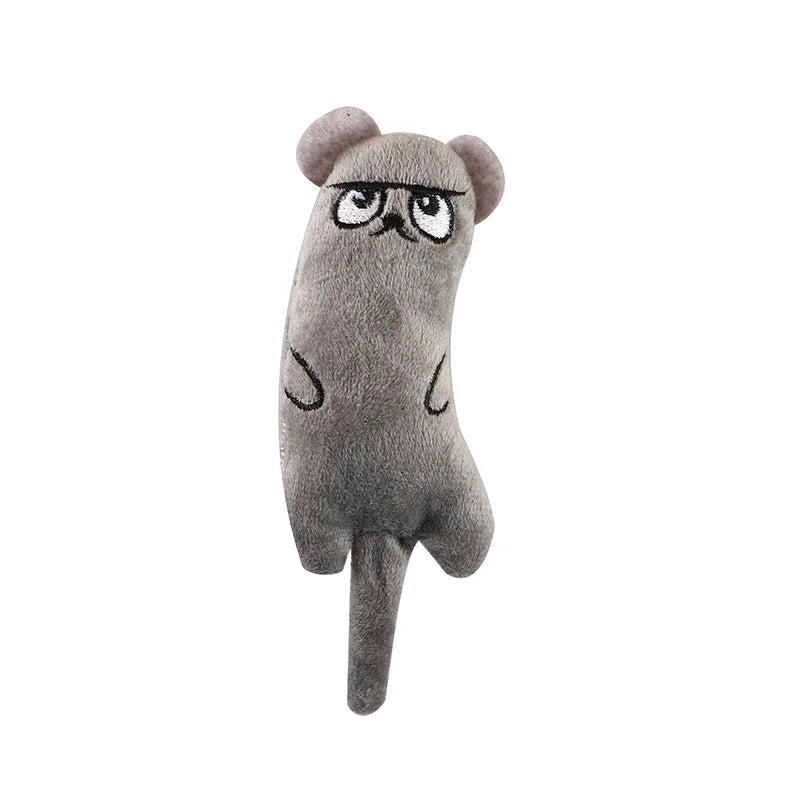Mini Catnip Chew Toy for Kittens — Cute Plush Teeth Grinding Squeaky Toy with Catnip