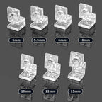 Aquarium Acrylic Lid Cover Support Clips (4-Pack, Multiple Sizes, Glass Tank Bracket)