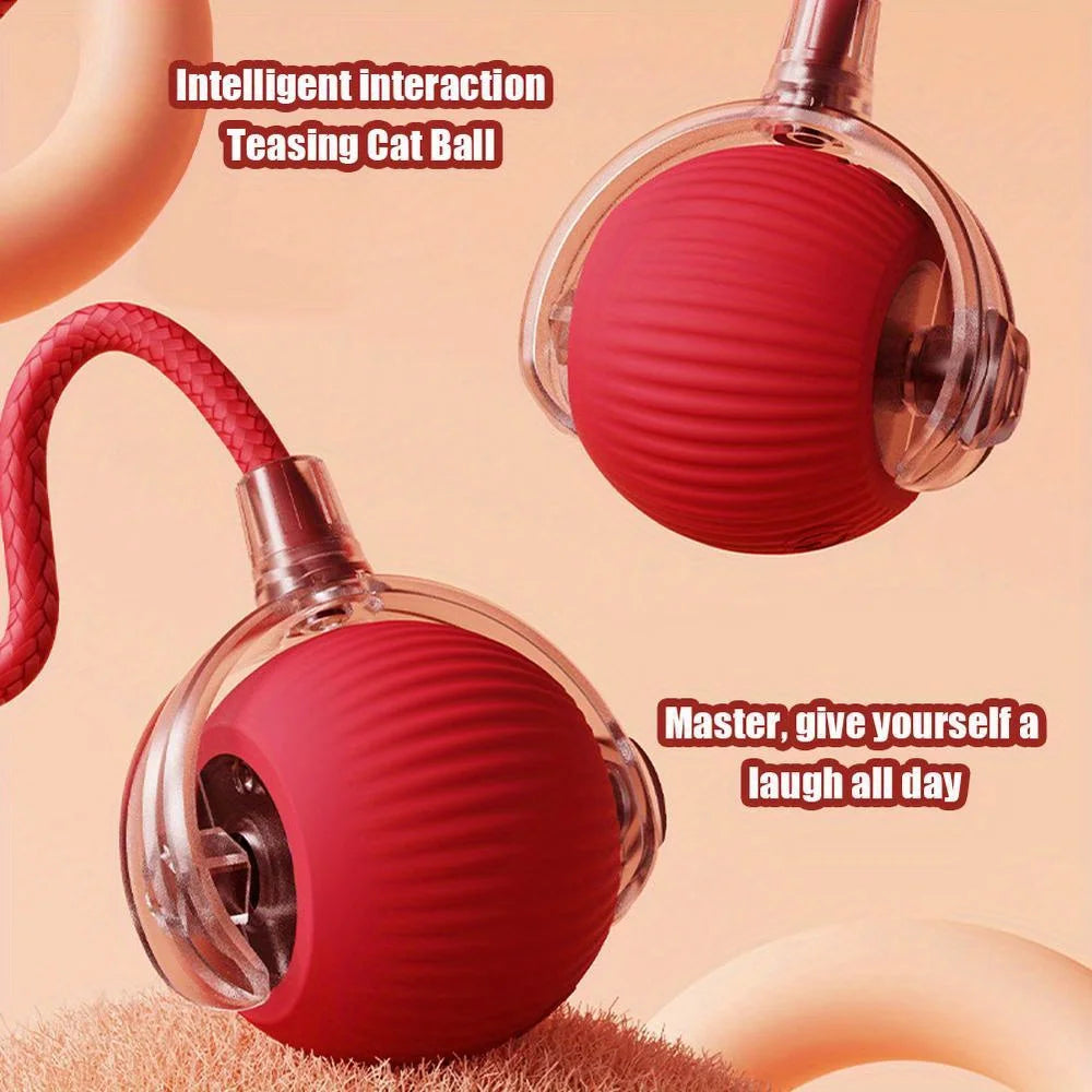 Smart Rolling Ball Toy with Faux Tail