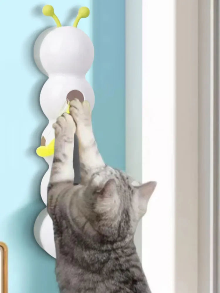 Auto Caterpillar Cat Toy with Tail — Rechargeable Motion-Activated Interactive Toy for Indoor Cats