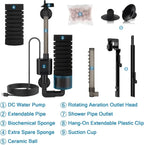 USB Aquarium Sponge Filter (Quiet, Wave Maker, Oxygenator, Freshwater & Saltwater)