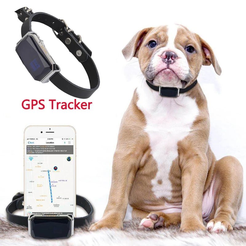 IP67 Waterproof GPS Collar Tracker for Cats & Dogs - Smart Real-Time Footprint Positioning Locator