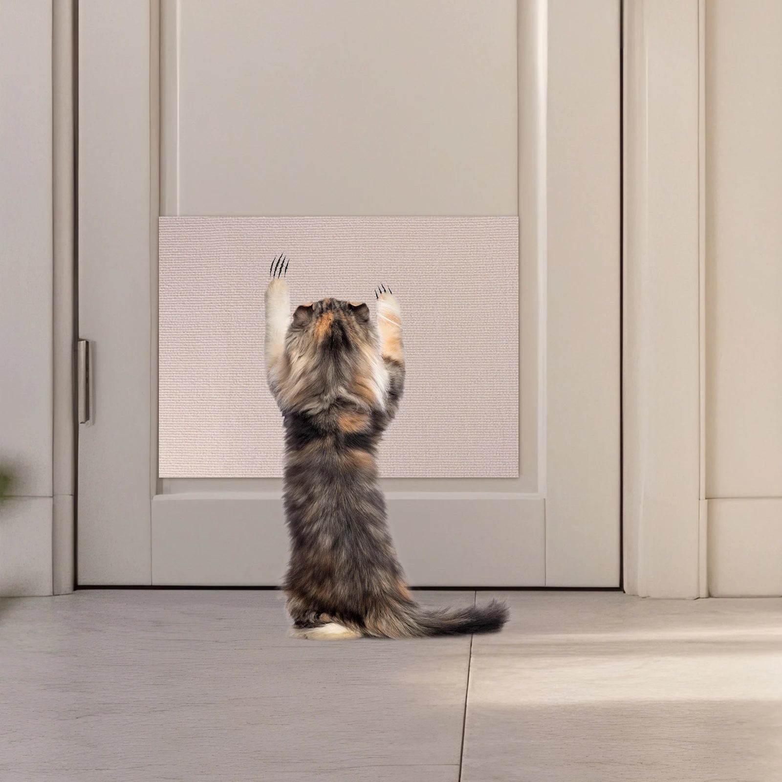 Self-Adhesive Cat Scratch Mat — Trimmable Wear-Resistant Furniture Protector Claw Pad for Couch & Sofa