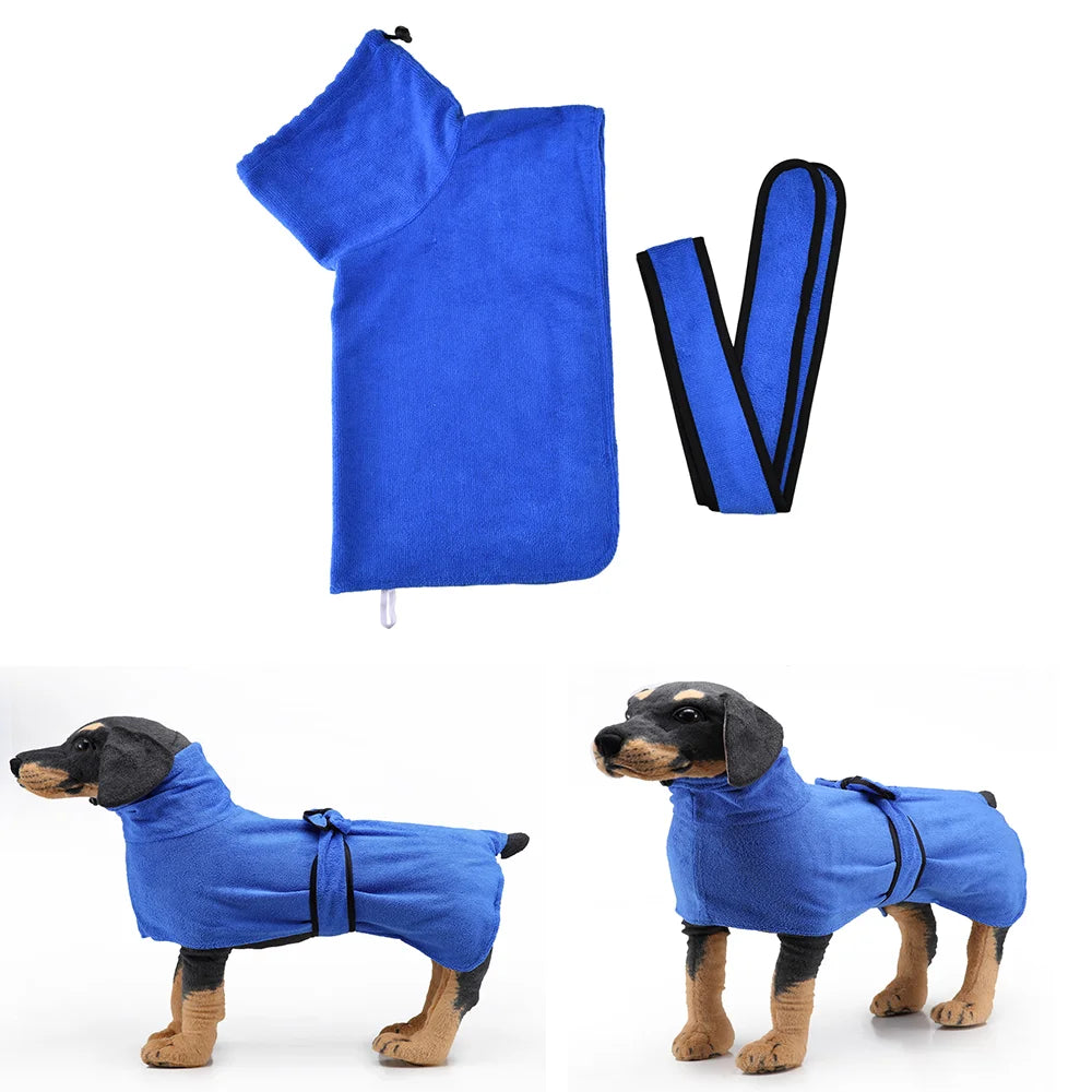 New Pet Dog Bath Towel for Small Medium Large Dog Bathrobe Cloth Microfiber Super Absorbent Pet Drying Towel Soft Dog Towel