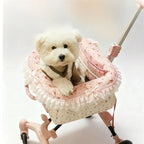 2026 SUMMER Pet Stroller with Complimentary MaT for Small 10 Lbs Dogs & Cats Lightweight Foldable Design One-clickFolding  Brake