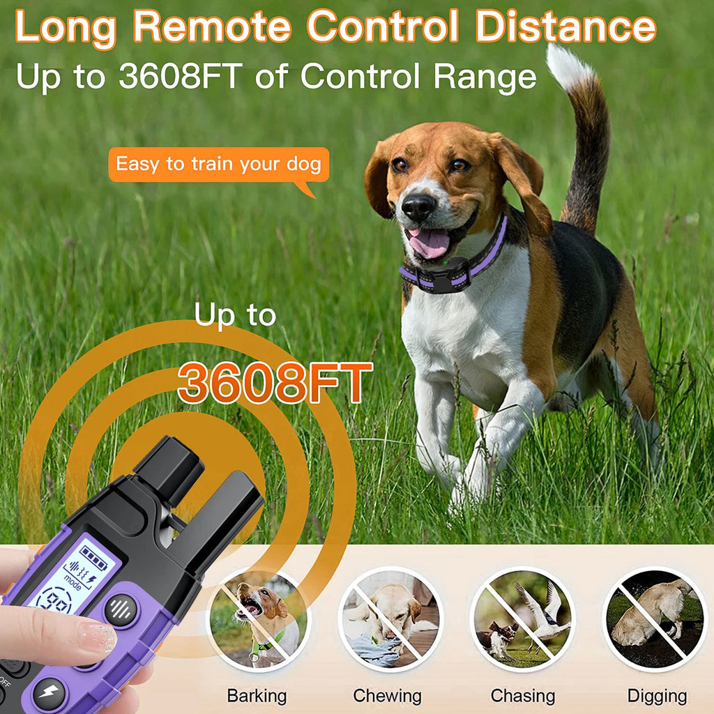 1000m Waterproof Dog Training Collar with Remote