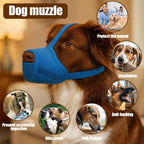 Breathable Dog Mesh Muzzle Prevent Barking Adjustable Strap Anti Licking Mouth Cover Anti Biting Dog Muzzle Buckle Outdoor Use