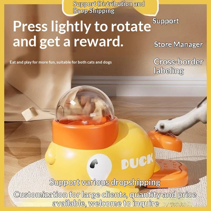 Freeze-Dried Treat Launcher Cat & Dog Snack Dispenser Toy