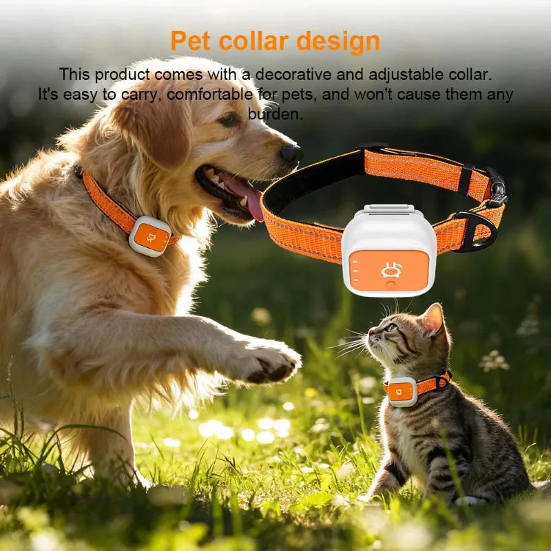 Mini Real-Time GPS Anti-Loss Collar Tracker for Dogs & Cats - Compact Smart Location Monitoring Device