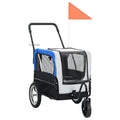 Modern Pet Stroller Large Capacity Foldable For Cat Dog Outdoor Travel Portable Tricycle Cycling Dual-purpose Luggage Pet Cart b