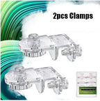 Aquarium Accessories Fish Tank Net Holder Acrylic Transparent PP Anti-Jump Net Clamp Fixed Clip Aquarium Cover Holder Clips