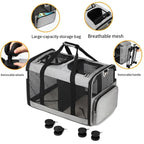2026 Double-layer Pull-out Pet Bag, Single Shoulder Handheld Backpack, Portable Outdoor Travel Carrier for Cats & Dogs