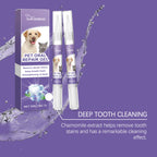 YEGBONG 2PCS Pet Oral Care Gel Bad Breath Freshening Tartar Control Gentle Cleaning Vet Recommended for Dogs Cats All Breeds