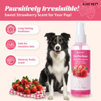 Pet Perfume Spray 100ml Sweet Strawberry Scent Long-Lasting Fragrance Alcohol-Free Odor Eliminator Non-Irritating Pet Body Odor