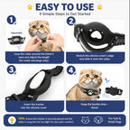 Lightweight Waterproof Smart Cat Tracking Collar - Google Find Hub Compatible Anti-Loss Bluetooth GPS Locator