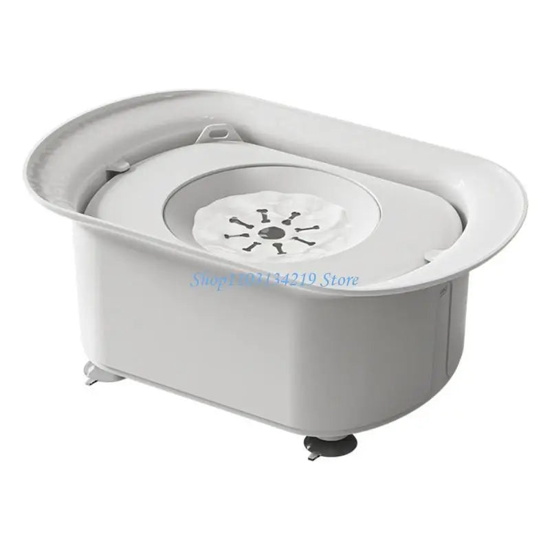 N5KC Spill-Resistant Pet Dog Dish (2200ml, Slip-Proof Base)
