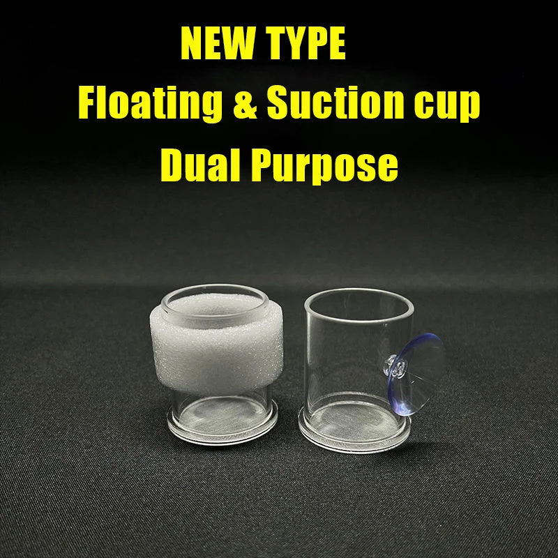 Acrylic Aquarium Fish Feeding Ring (Anti-Drift, Transparent, Floating Food Station)