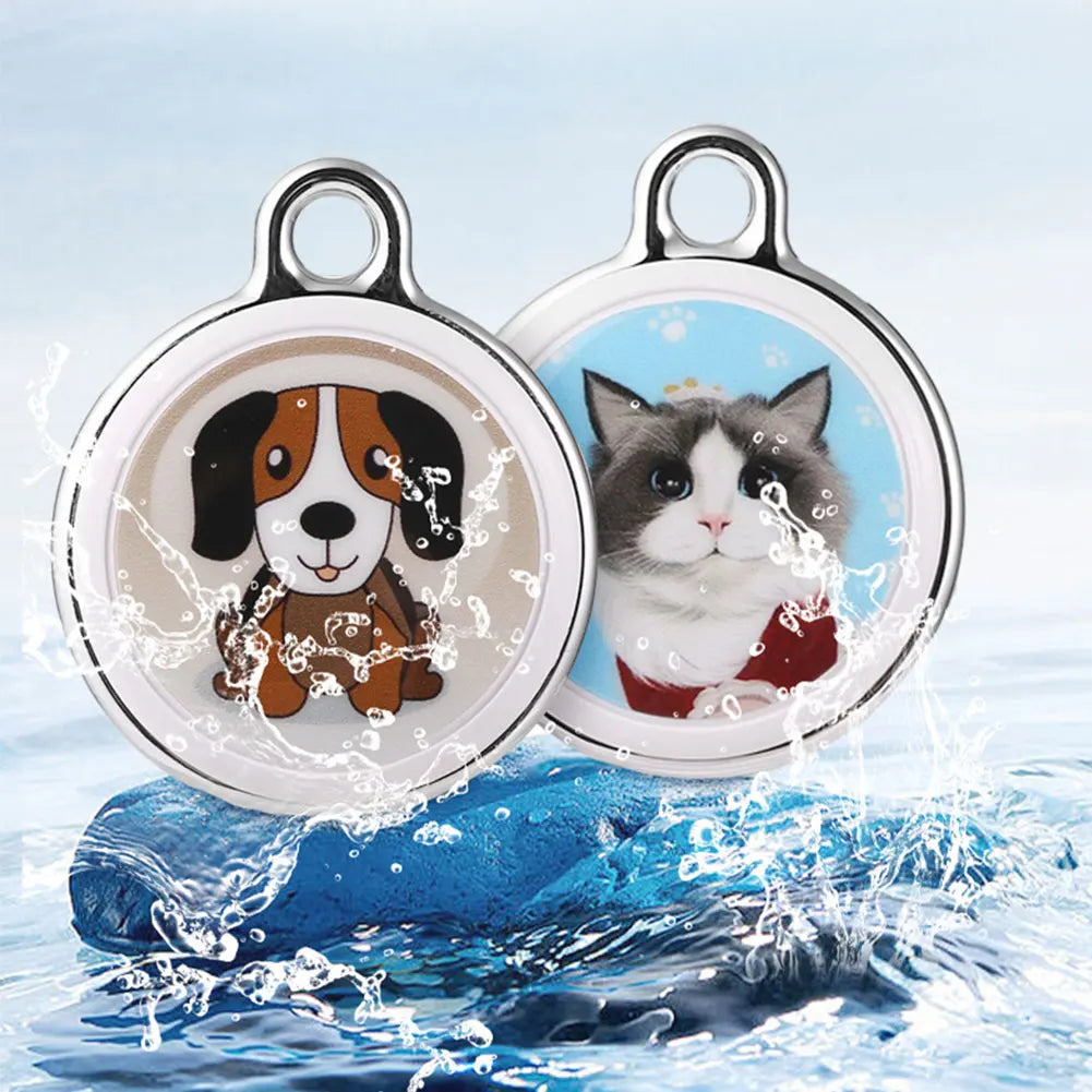 Waterproof Bluetooth GPS Real-Time Collar Tracker - Anti-Loss Locator Finder for Dogs & Cats