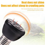 1Pc Brooder Chickens Tortoise Lizard Reptile Light 20-80W 220-240V Far Infrared Heating Lamp Black Ceramic E27 Pet Warmer Bulb