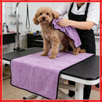 Pet Absorbent Towel, Dog Cat Quick Drying Bath Towel, Ultra-fine Fiber Super Absorbent Pet Towel, Cleaning Supplies