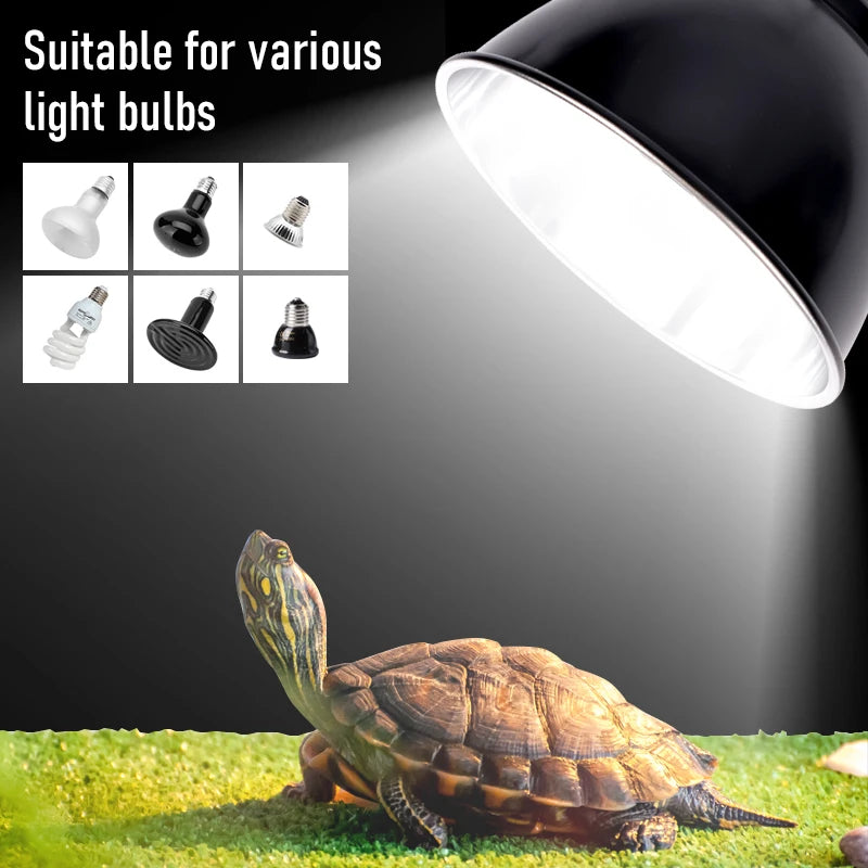 300W E27 Reptile Lamp Set Illumination 100-240V UVB Heating Lamp Bracket Pet Light Bulb Bracket Lampshade Emission Lamps Reptile