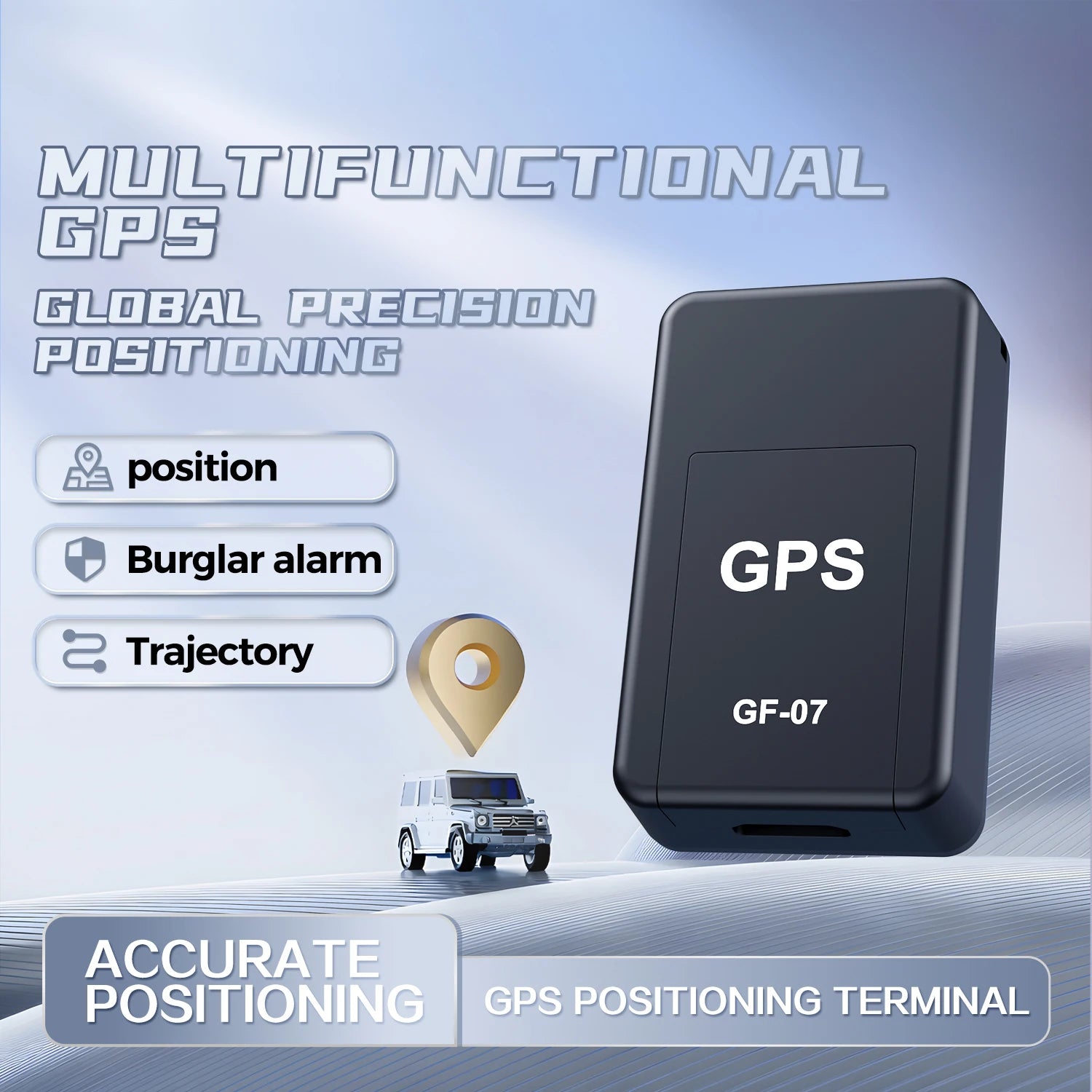 Camp Smart Mini Magnetic GPS Tracker - 24H Real-Time Geo-Fence Tracking for Cars, Pets & Family Safety