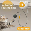 Electric Raising & Lowering Hairy Ball Cat Toy — Interactive Self-Play Electric Cat Balls