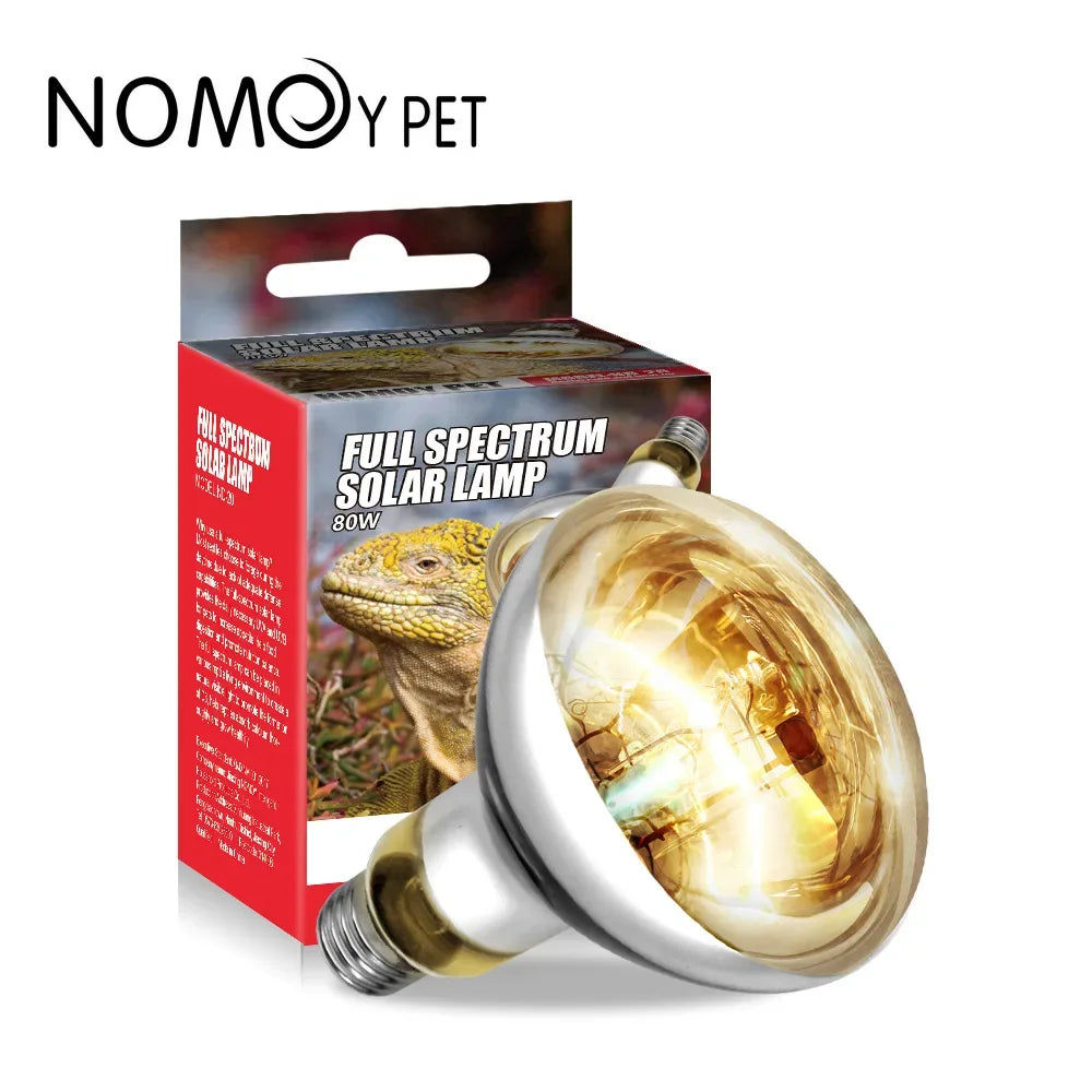 Nomoy 110 220V UVA+UVB Pet Crawling Pet Turtle Lizard Heating Calcium Supplement Tanning Lamp Full Spectrum Sun Lamp