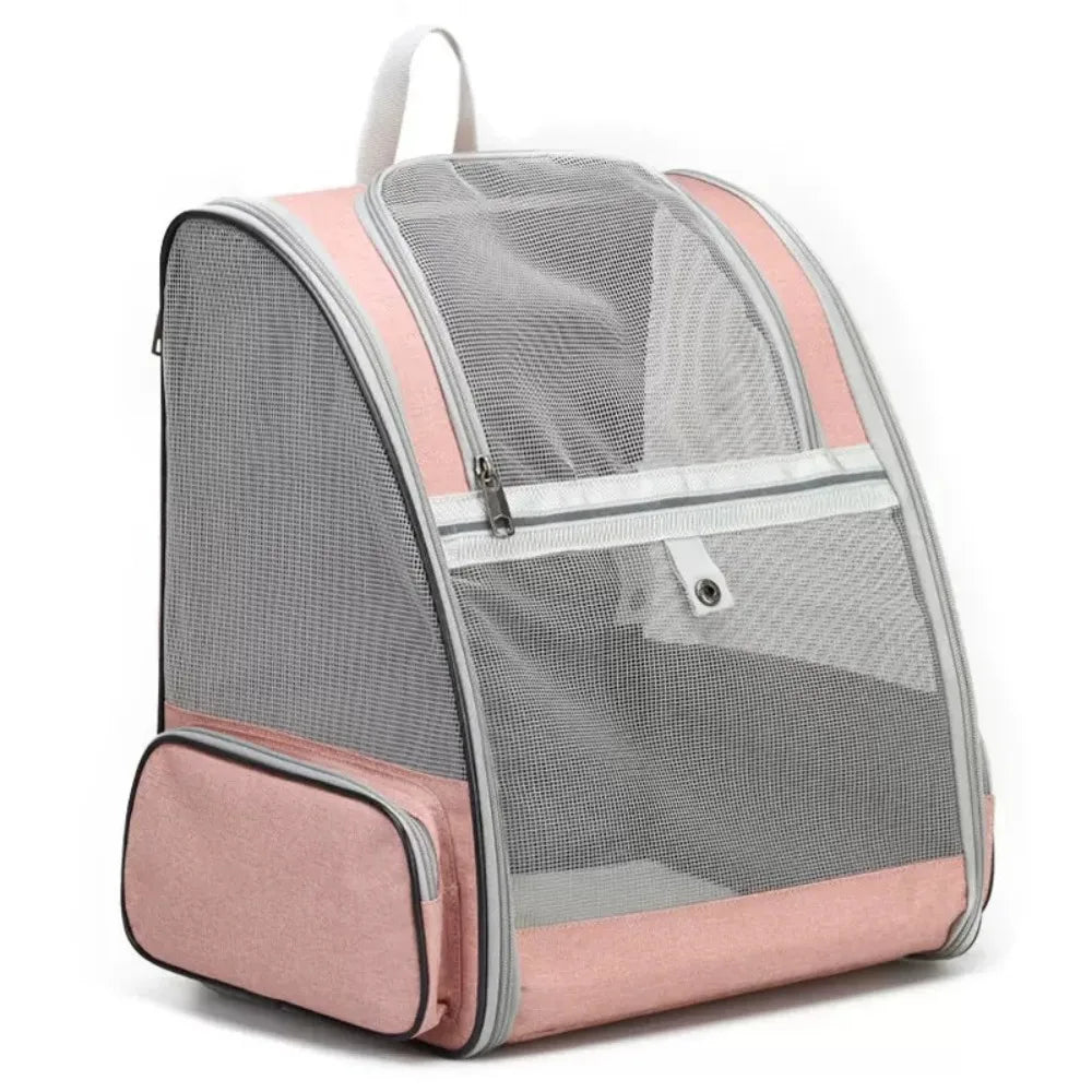 Portable Pet Carrier Backpack Foldable (Suede, Large Capacity, 5 Colors)