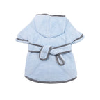 Pet Dog Bathrobe White Super Absorbent Fast Drying Dog Bathing Jacket with Belt for Small Big Dog Puppy Pajamas Sleeping Clothes
