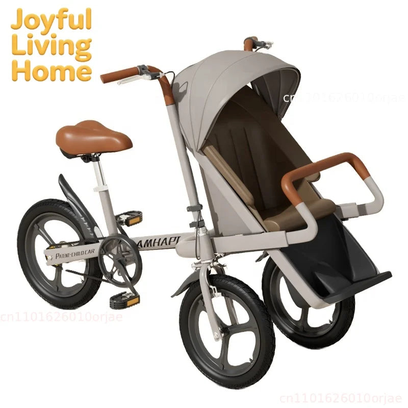 Portable Travel Stroller  Pushchair Parental Control Tricycle Bike Three Wheel Folding Mother and Bike Strollers .