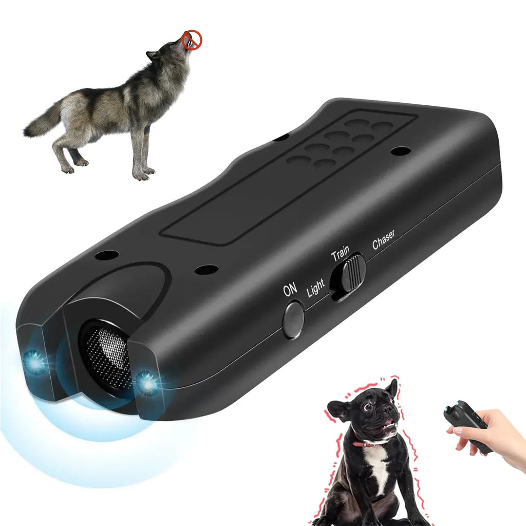Portable 3-in-1 Ultrasonic Dog Deterrent