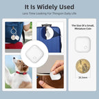 Apple Find My iTag Bluetooth Tracker for Kids, Pets & Cars - Smart GPS Lost Item Finder (iOS)