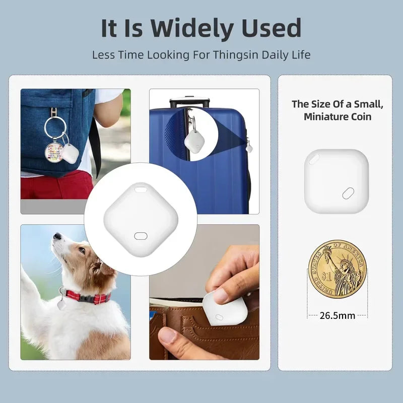 Apple Find My iTag Bluetooth Tracker for Kids, Pets & Cars - Smart GPS Lost Item Finder (iOS)