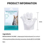 6pcs Unscented Extra Thick Pet Cleaning Wipes for Dogs & Cats,Dog Washing Bathing Deodorizing Grooming Gloves for Daily Care